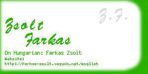 zsolt farkas business card